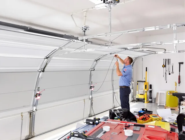 Garage door cable repair service by Palm Bay Garage Door Repair in Palm Bay