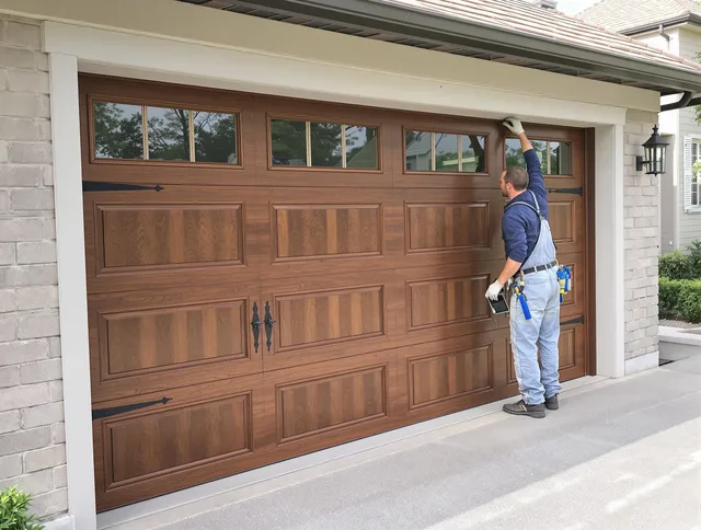 Custom garage door showcase by Palm Bay Garage Door Repair in Palm Bay