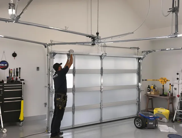 Palm Bay Garage Door Repair certified team performing precision garage door installation in Palm Bay