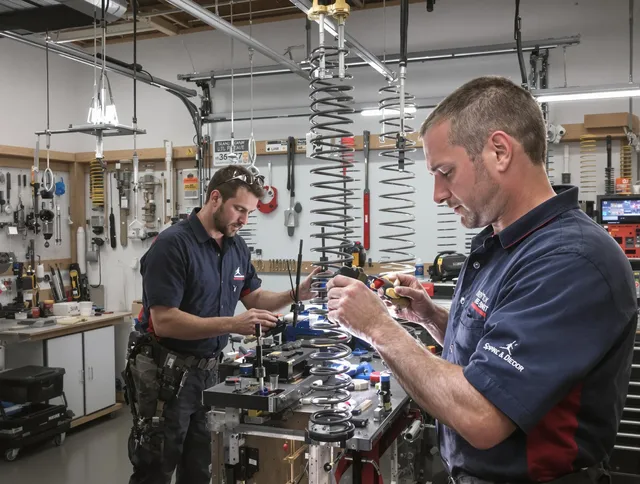 Garage door spring repair service by Palm Bay Garage Door Repair in Palm Bay
