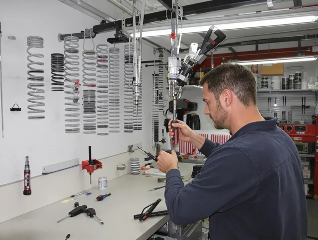 Palm Bay Garage Door Repair safety certified technician performing precision spring replacement in Palm Bay